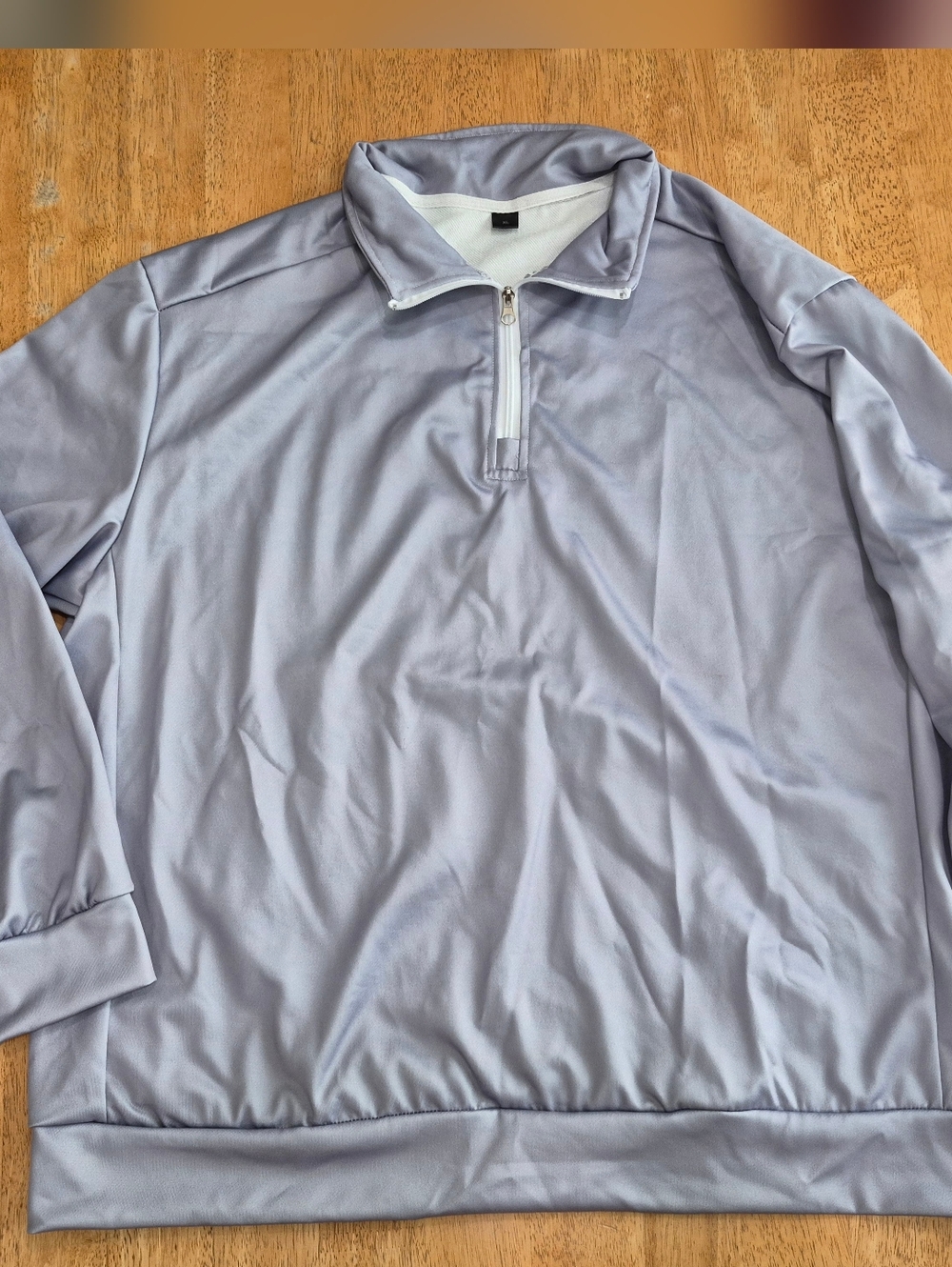 🔥 NWOT silver gray Half Zip Pullover Sweater